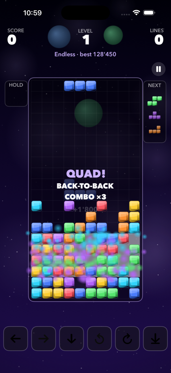 Endless mode in the Cosmos world with a Quad
