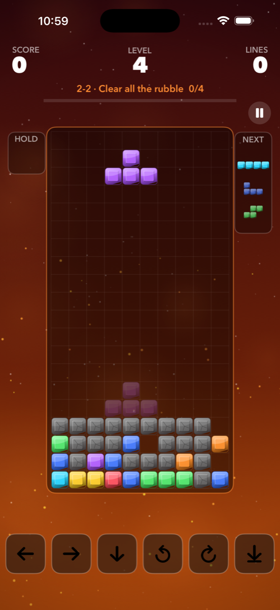 Ember world, rubble level